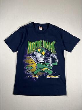 Vintage 90s Nutmeg Notre Dame Fighting Irish NCAA Sports Tee